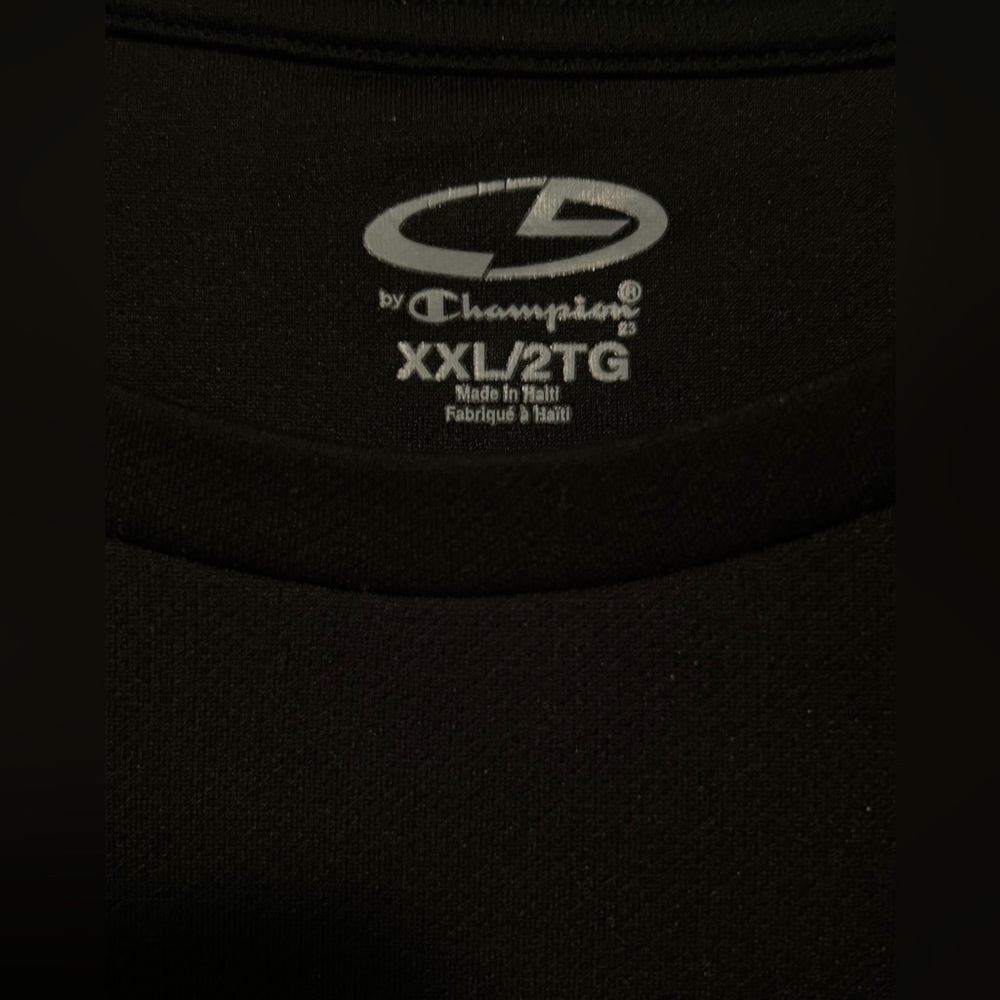 Mens Champion Black Nylon Top Size XX Large‎ Shirt Stretchy - Picture 5 of 5